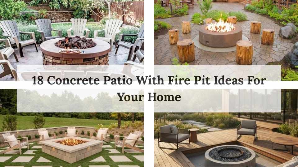 18 Concrete Patio With Fire Pit Ideas For Your Home
