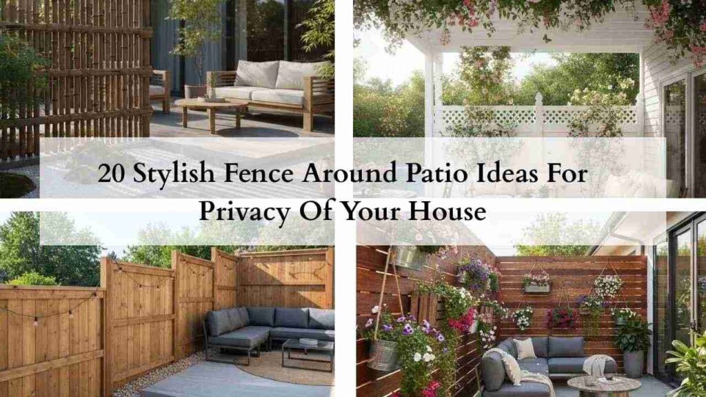 20 Stylish Fence Around Patio Ideas For Privacy Of Your House