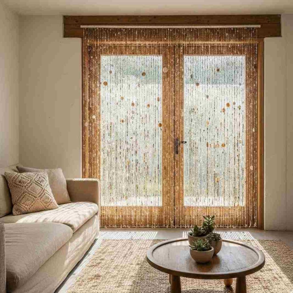 Beaded Bohemian Curtain Strands For Patio Door