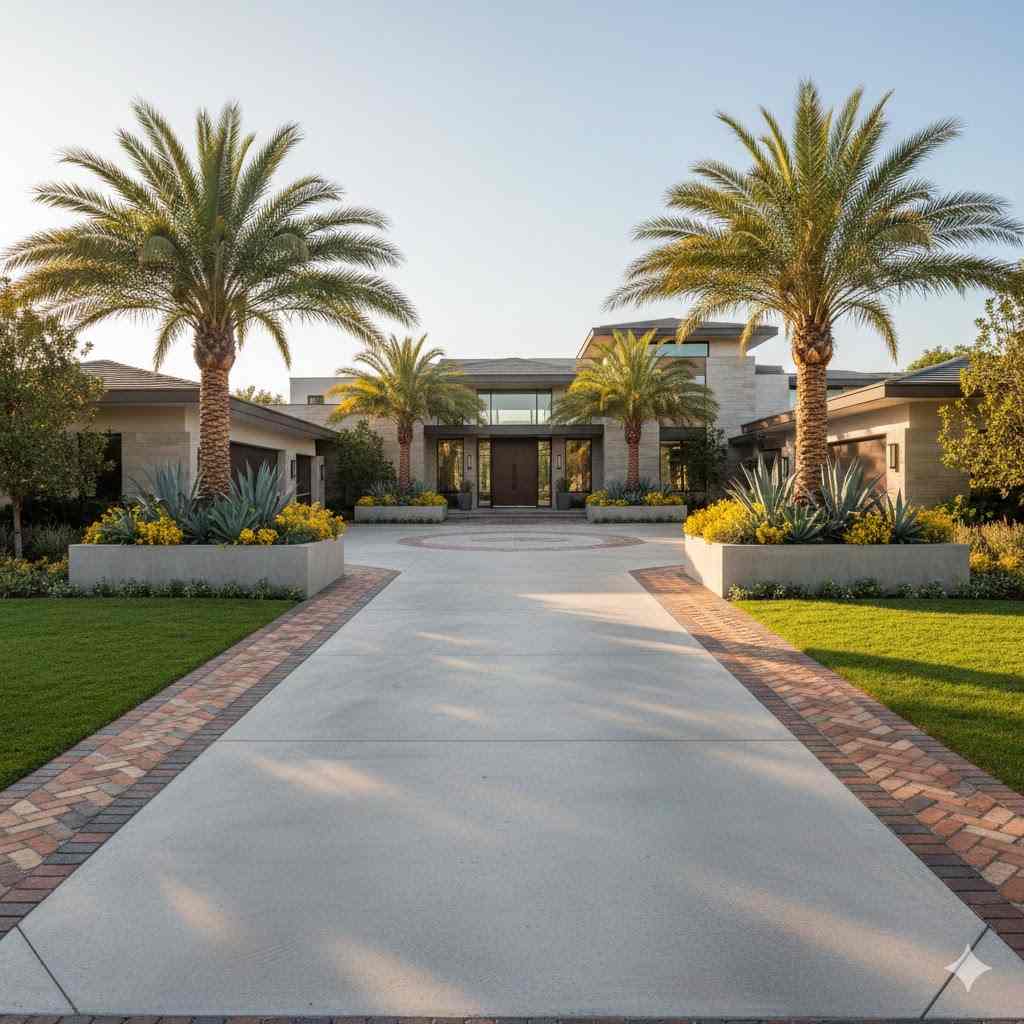 Brick Ribbon Extension for Driveway