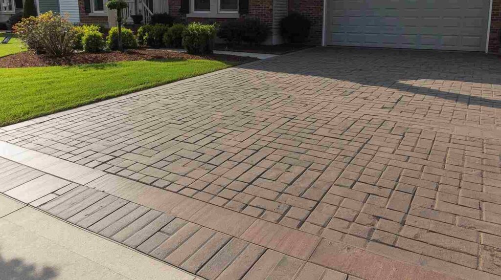 DIY Interlock Concrete Paver Extension For Driveway