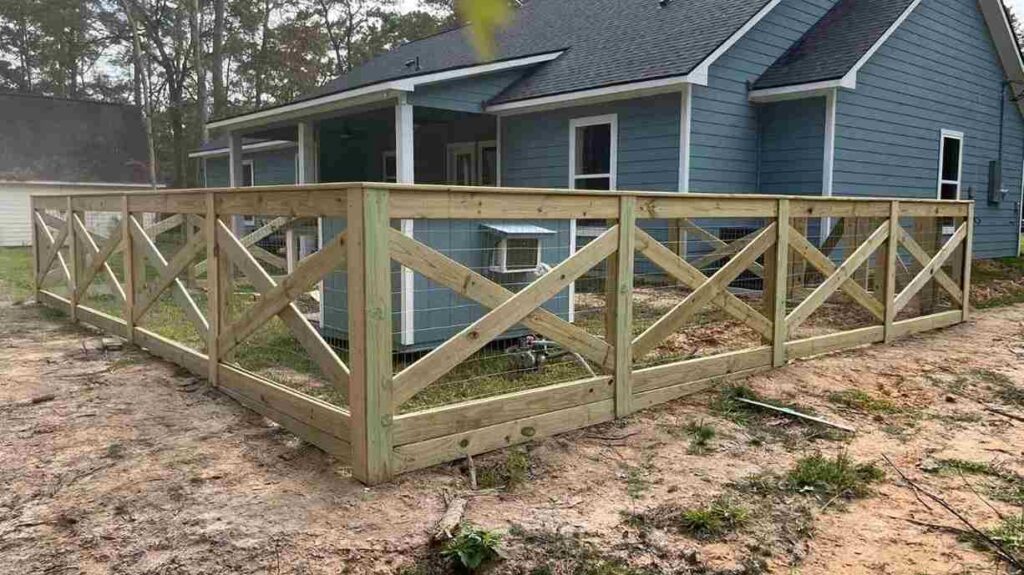 DIY The Crossbuck Fence For The Patio