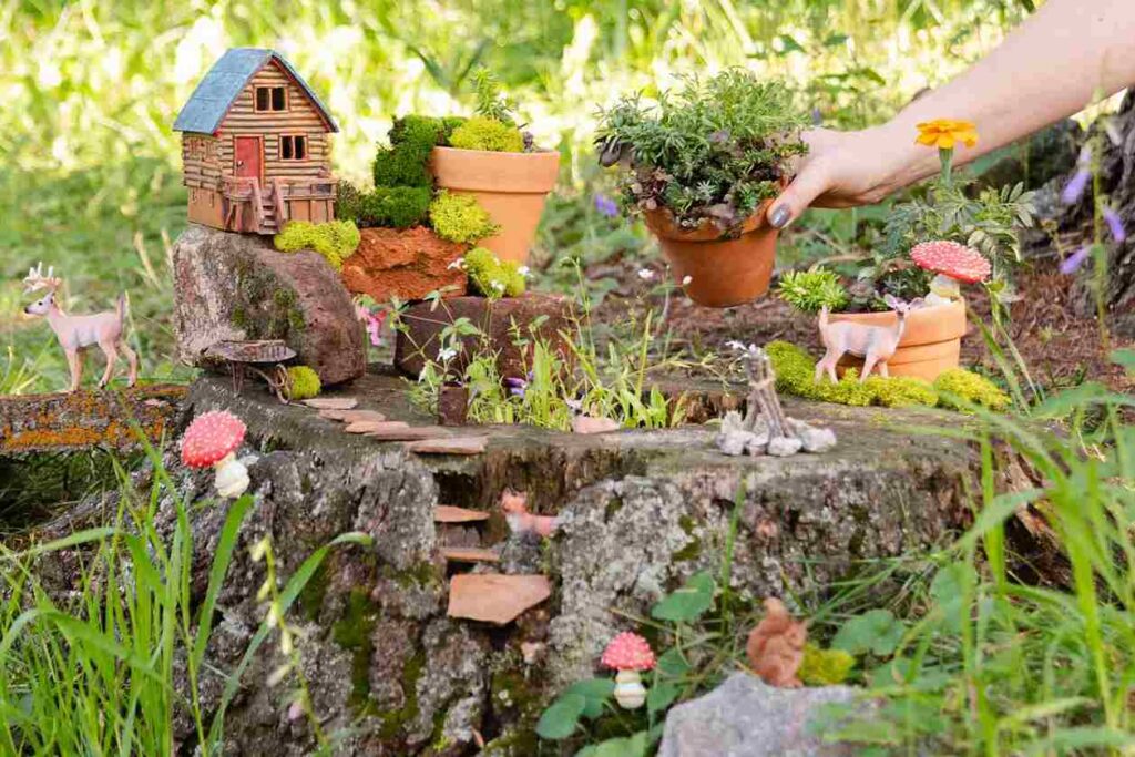 An Image of A Fairy Themed Garden