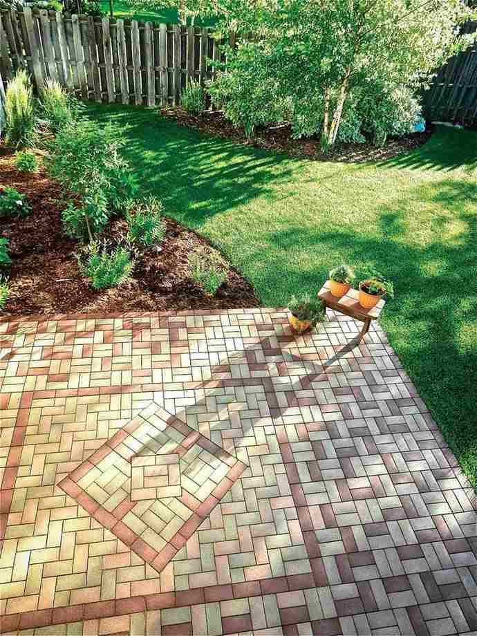 Half Diamond Brick Pattern