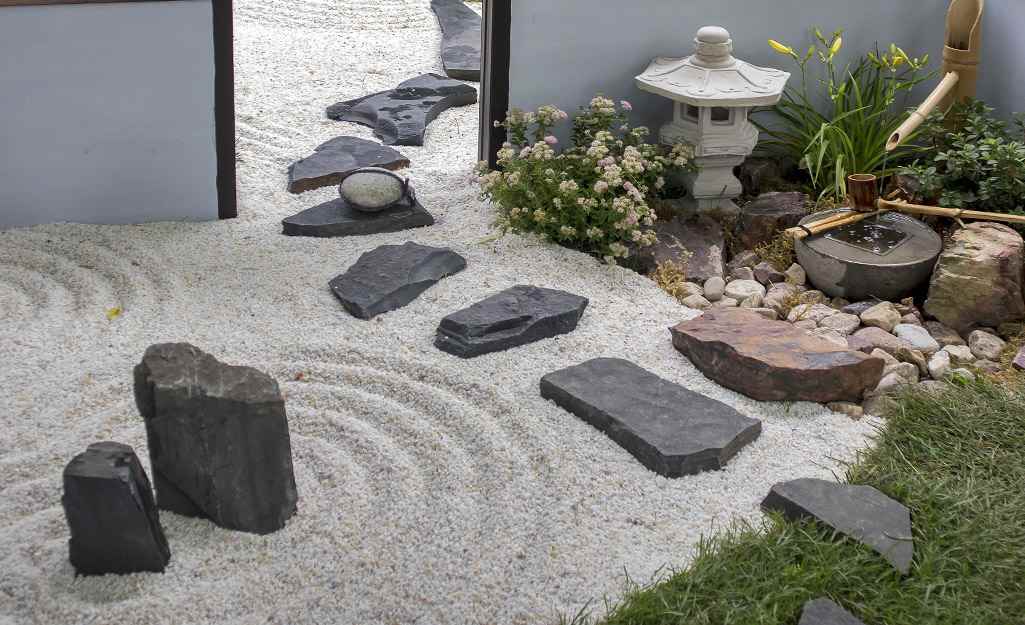 Japanese Pebble Stone Garden