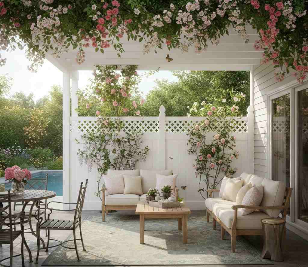 Lattice Top On Vinyl Fence