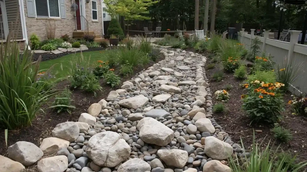 Narrow River Rock Drainage Pathway