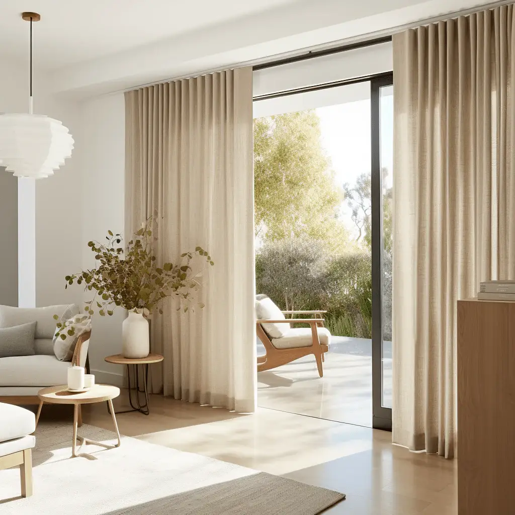 Natural Linen Curtains For an Airy Vibe