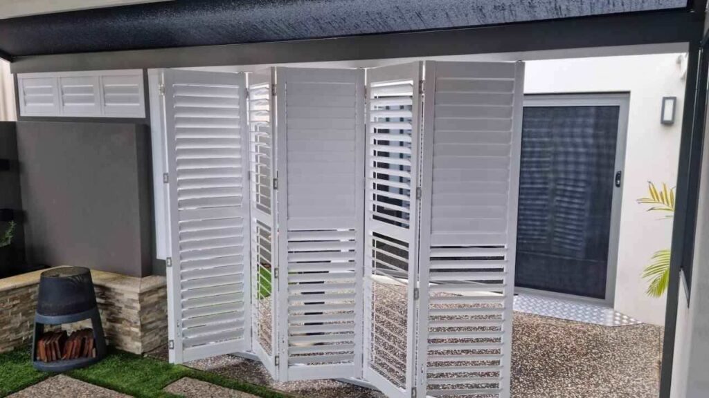 Outdoor Shutter For A Patio Door