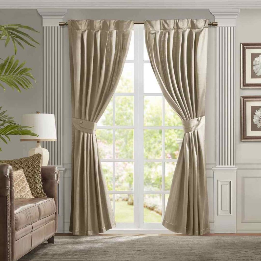 Tailored Pleat Drapes For The Patio Door
