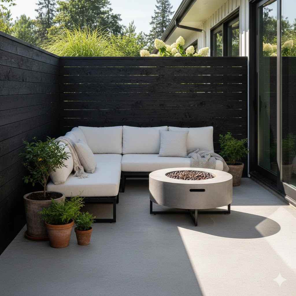 Use The Black Charred Wood Fence