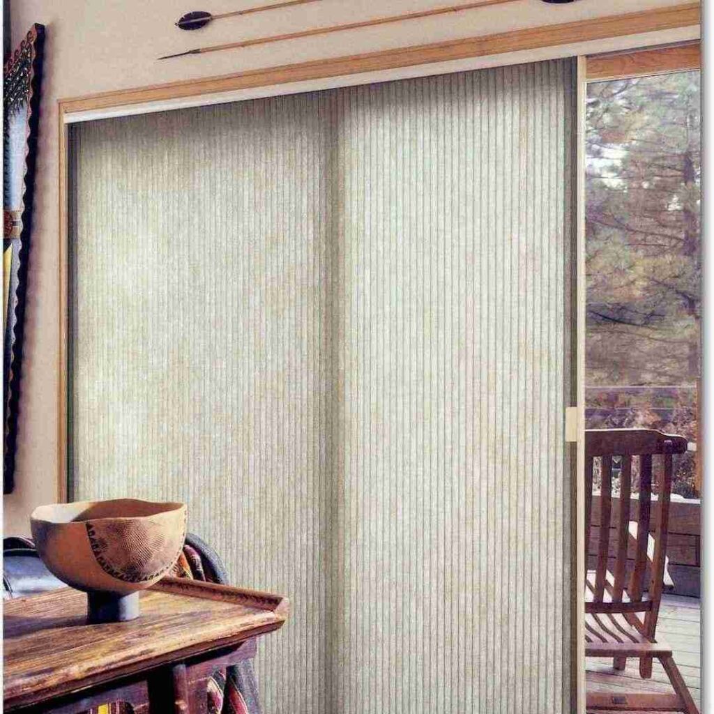 Vertical Cellular Shades For A Sliding Patio Door