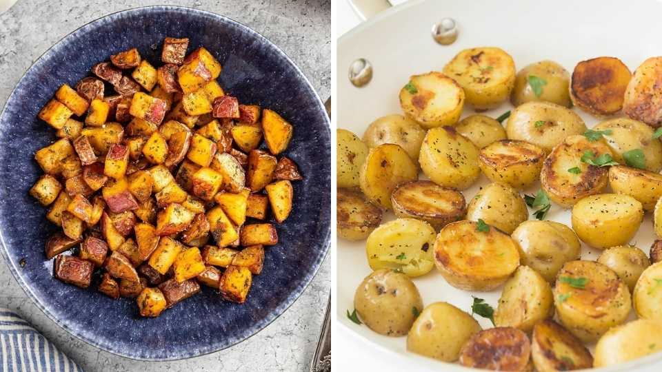 Fried Red Vs Gold potatoes