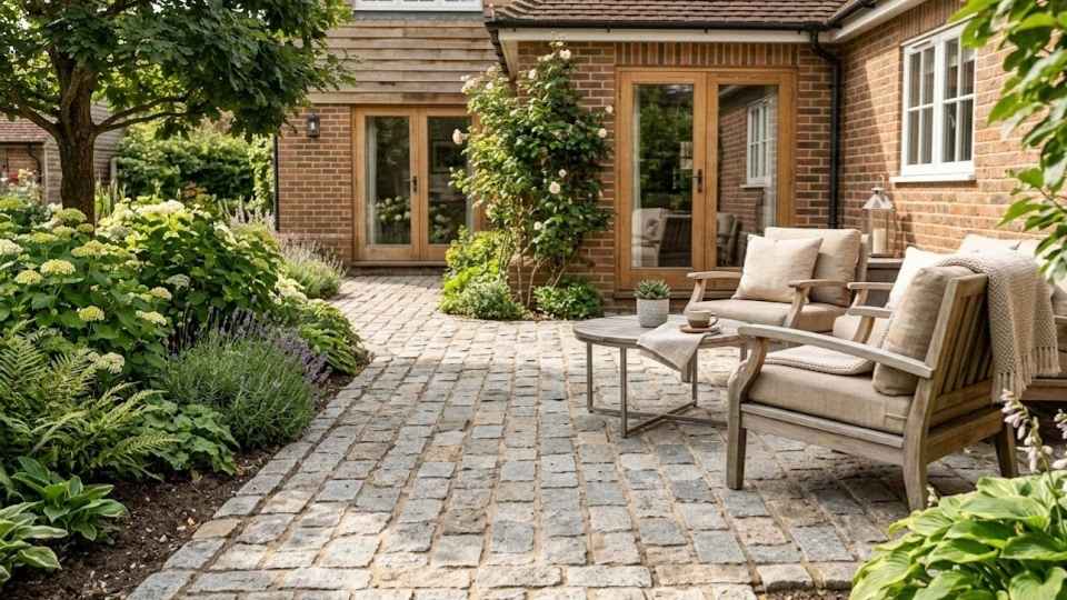 Granite Cobblestone Paver Stone Patio 