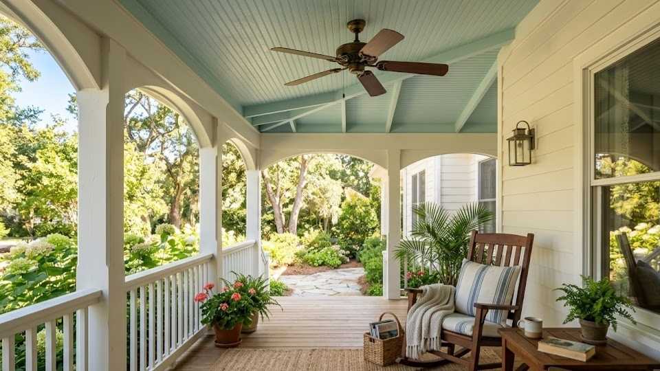 Haint Blue Porch Ceiling