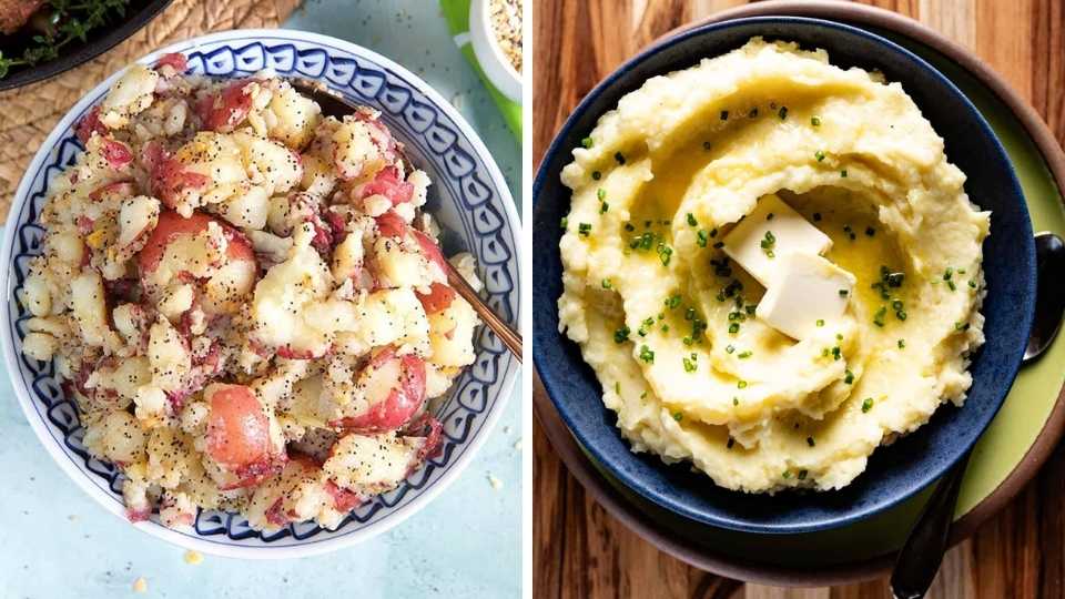 Mashed Red vs Gold potatoes