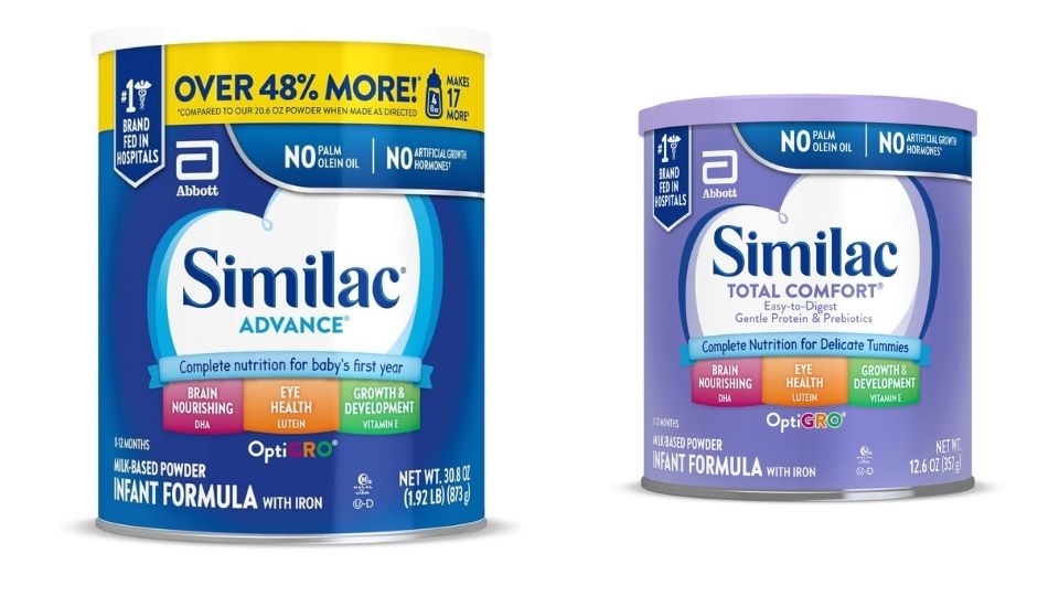 Similac Advance Vs Total Comfort