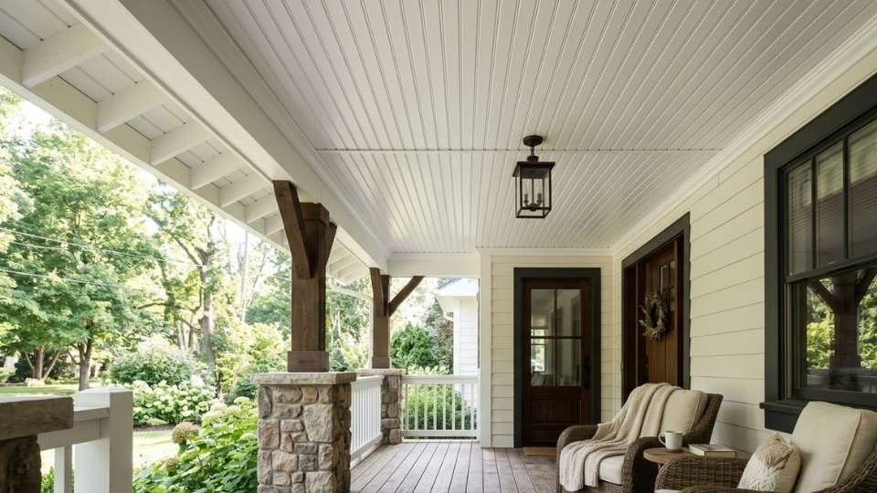 Vinyl Beadboard Porch Ceiling Panels