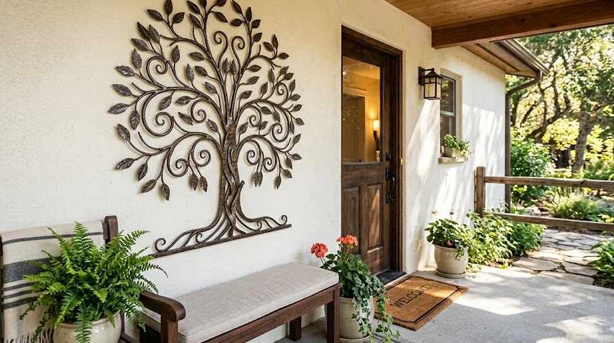 Wrought Iron Porch Wall Art