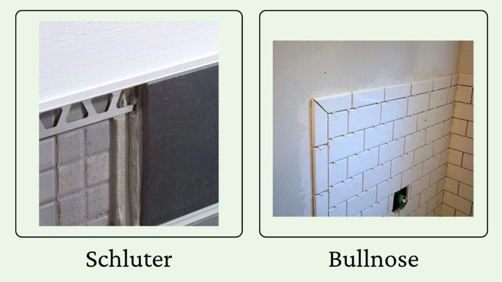 Comparison Of Schluter Vs Bullnose