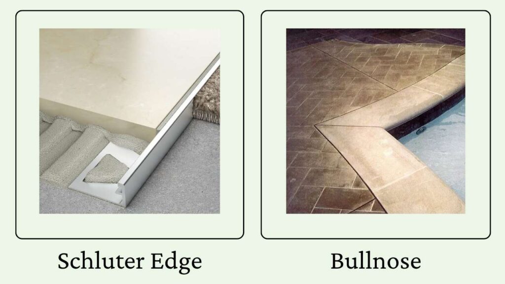 Comparison between Schluter Edge and Bullnose