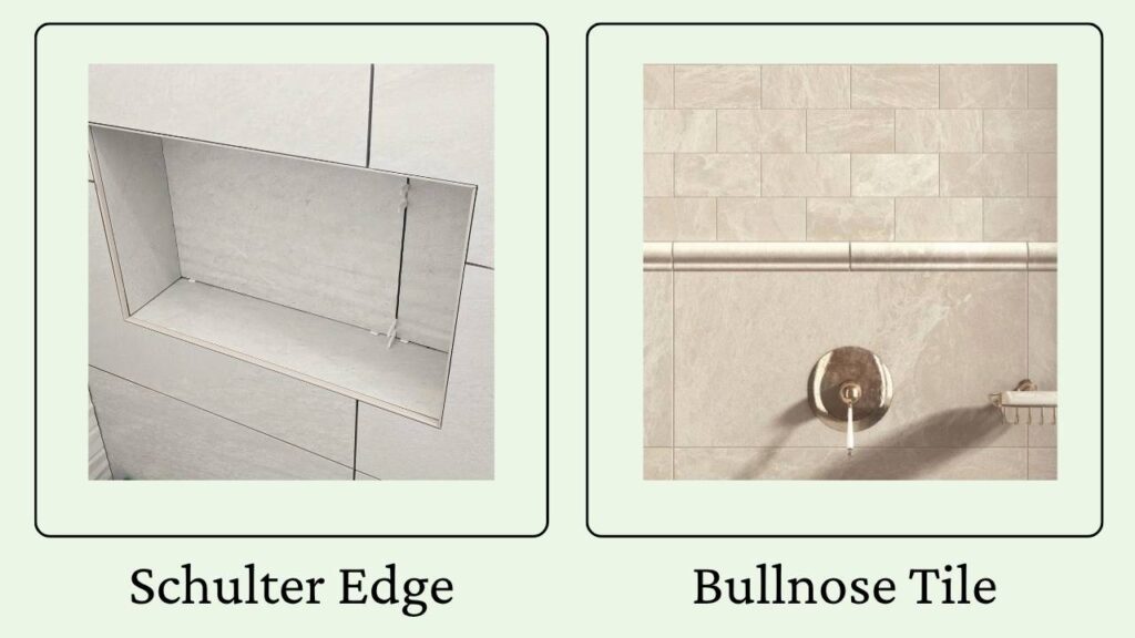 Comparison between Schluter Edge and Bullnose Tile  