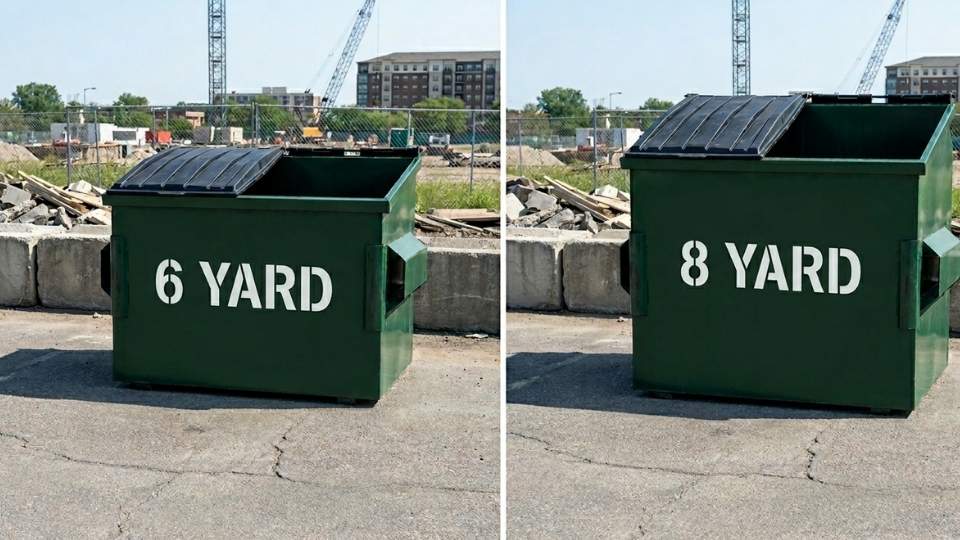 A Comparison of 6 Yard Dumpster Vs 8 Yard Dumpster 