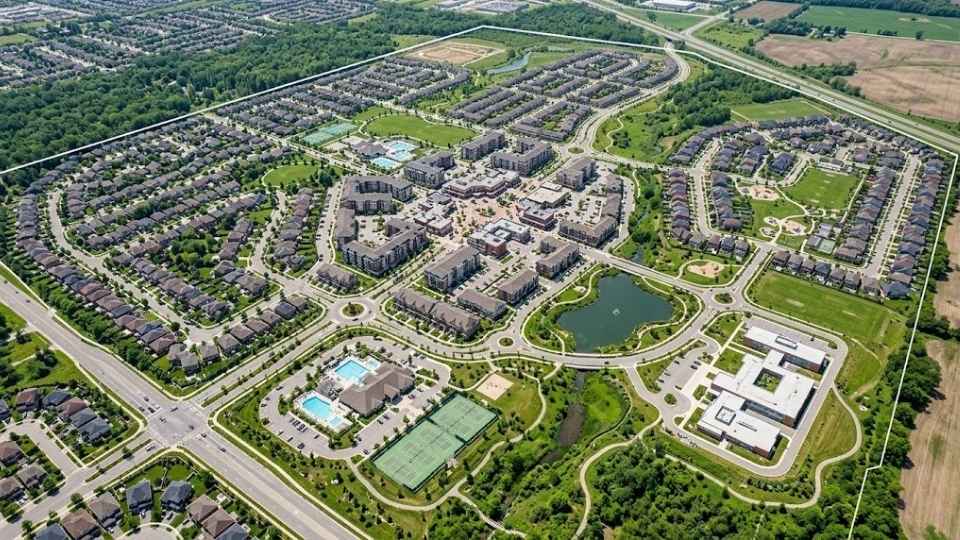 An Image Showing 600 Acres of Land Used For Residential Purpose