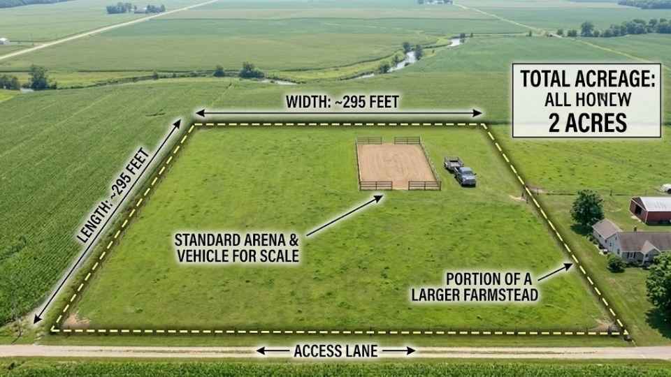 An Image Showing Two Acres of Land