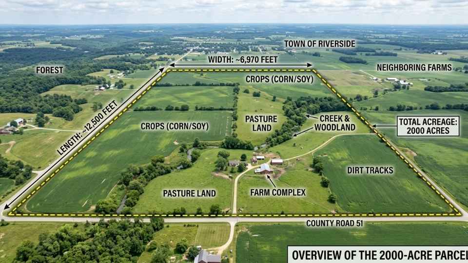 An Image showing 2000 Acres of Land