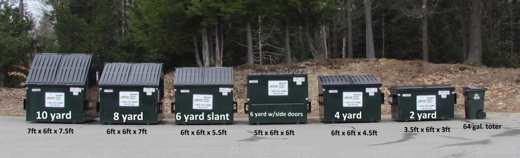 An-Image-showing-comparison-between-Dumpster-of-various-sizes