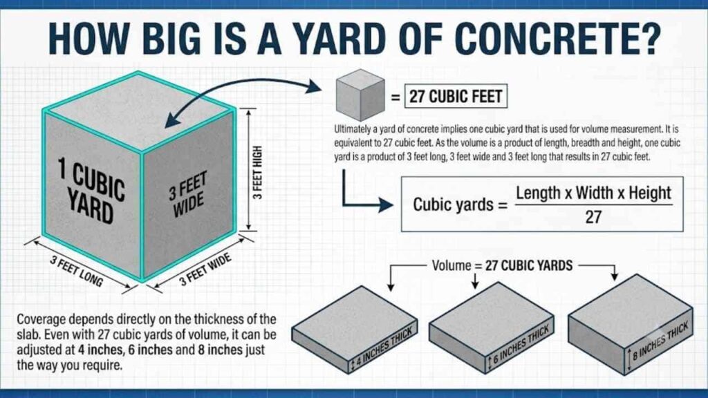 An Image of How Big Is A Yard Of Concrete